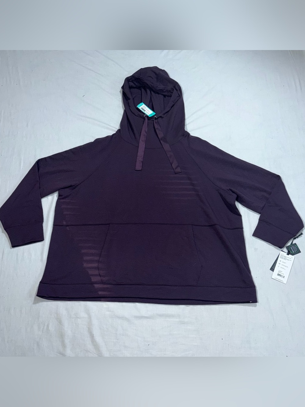 NWT MPG Sport Atone Women 2X Plum Purple Performance Pullover Hoodie P53